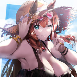 This is a pixiv picture whose title is 水着マルゼンさん.