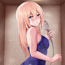 This is a pixiv picture whose title is 『そのお尻がいいね』と僕が思ったから8月10日はスク水お尻記念日.