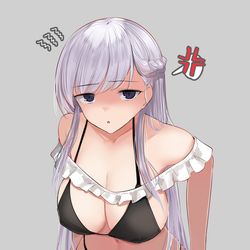 This is a pixiv picture whose title is ゴミを見るベルファスト.