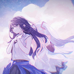 This is a pixiv picture whose title is 『　思い出の傍らに　』.