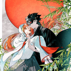 This is a pixiv picture whose title is 終焉ノ花嫁.