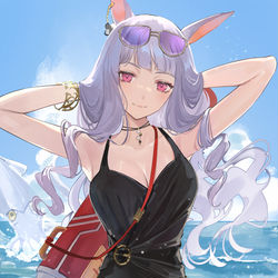 This is a pixiv picture whose title is 水着ゴルシ.