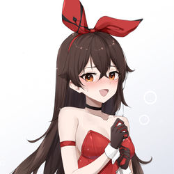 This is a pixiv picture whose title is Bunny Amber.
