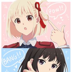 This is a pixiv picture whose title is Pow! Bang!.
