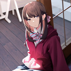 This is a pixiv picture whose title is 写真  等你回家的妹妹❤  若叶.