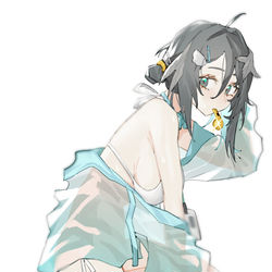 This is a pixiv picture whose title is 羽毛笔.