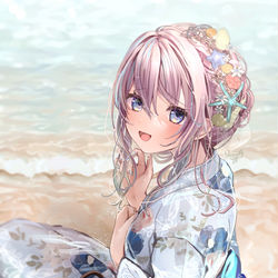 This is a pixiv picture whose title is やだわぁ、ビショビショ….