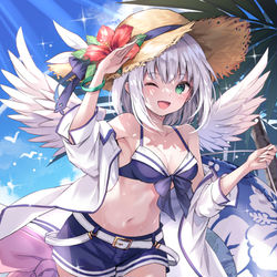 This is a pixiv picture whose title is 夏！！！！！.