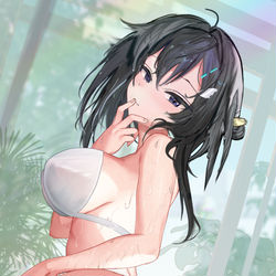 This is a pixiv picture whose title is 羽毛笔.