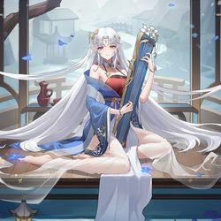 This is a pixiv picture whose title is 晞光的祈唤·王者羲和.