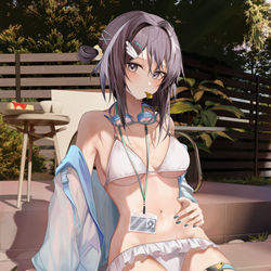 This is a pixiv picture whose title is 羽毛筆.
