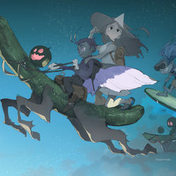This is a pixiv picture whose title is そろそろ帰るかぁ.