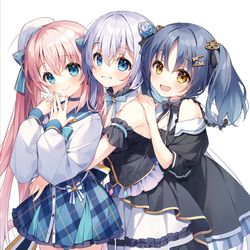 This is a pixiv picture whose title is 娘たち！.