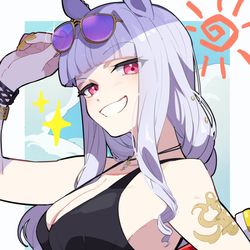 This is a pixiv picture whose title is 金のアタシはゴルシちゃん！.