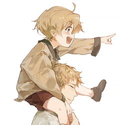 This is a pixiv picture whose title is 魯迪&保羅.