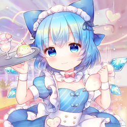 This is a pixiv picture whose title is メイドチルノちゃん.