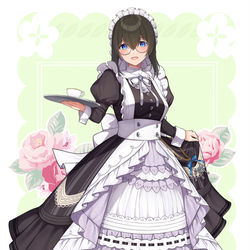 This is a pixiv picture whose title is メイド文香.