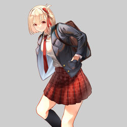 This is a pixiv picture whose title is 高校生if.