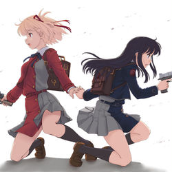 This is a pixiv picture whose title is 千束とたきな.