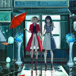 This is a pixiv picture whose title is 雨季.