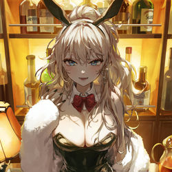 This is a pixiv picture whose title is bunny.