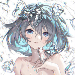 This is a pixiv picture whose title is アイスリボン.