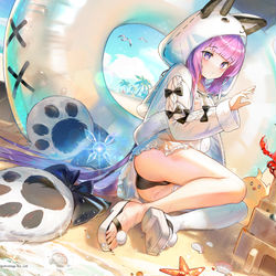 This is a pixiv picture whose title is Swimsuit Tashkent.