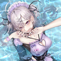 This is a pixiv picture whose title is あついね～.