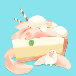 This is a pixiv picture whose title is 桃タルト.