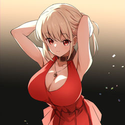 This is a pixiv picture whose title is 千束のドレス.