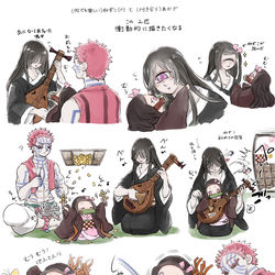 This is a pixiv picture whose title is 猗窩座と禰豆子⑰.