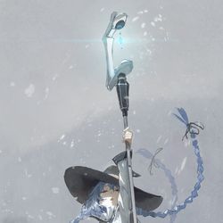 This is a pixiv picture whose title is 祈りの唄.
