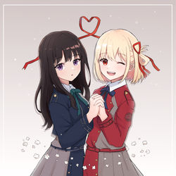 This is a pixiv picture whose title is #リコリス・リコイル.
