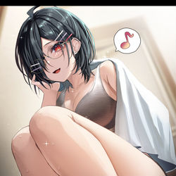 This is a pixiv picture whose title is 単位も体重も余裕♪.