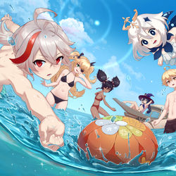 This is a pixiv picture whose title is final day in summer.