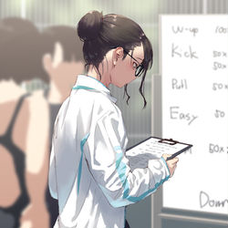 This is a pixiv picture whose title is 練習メニューの確認中。。.