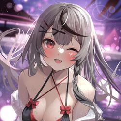 This is a pixiv picture whose title is 🎣👙.