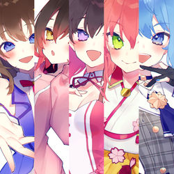 This is a pixiv picture whose title is 0期生まとめ.