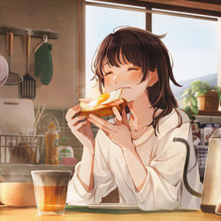 This is a pixiv picture whose title is 休日.