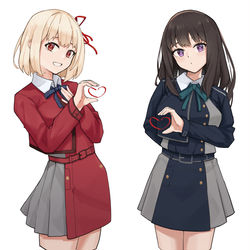 This is a pixiv picture whose title is 比心心.