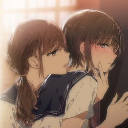This is a pixiv picture whose title is 隠し事.