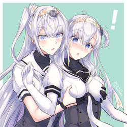 This is a pixiv picture whose title is 【艦これまとめ18】姉妹百合BOX⑩(ほぼ冬涼)＋お知らせ.