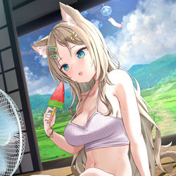 This is a pixiv picture whose title is ミコちゃん in Summer.