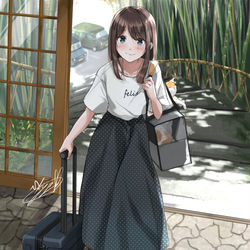 This is a pixiv picture whose title is 猫と泊まれる旅館へ①.
