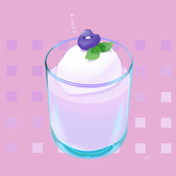 This is a pixiv picture whose title is ブルーベリースムージー.
