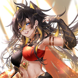 This is a pixiv picture whose title is Dehya.