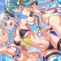 This is a pixiv picture whose title is WRG　BEACHSTYLE.