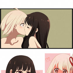 This is a pixiv picture whose title is ユリコリス・リコイル.