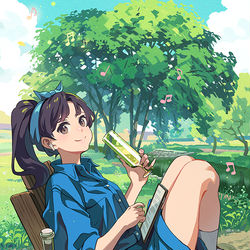 This is a pixiv picture whose title is Picnic.