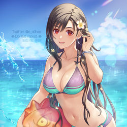 This is a pixiv picture whose title is 🐬👙🌞🐤.